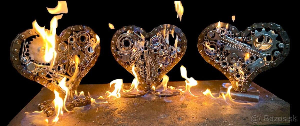 Valentynské srdce z kovu - 9