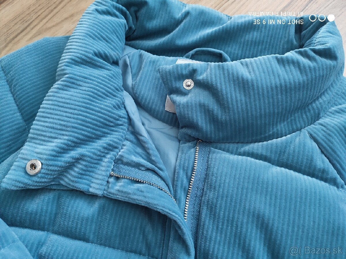Štruktúrovaná zamatová vatovaná bunda Gate 40 super stav - 9