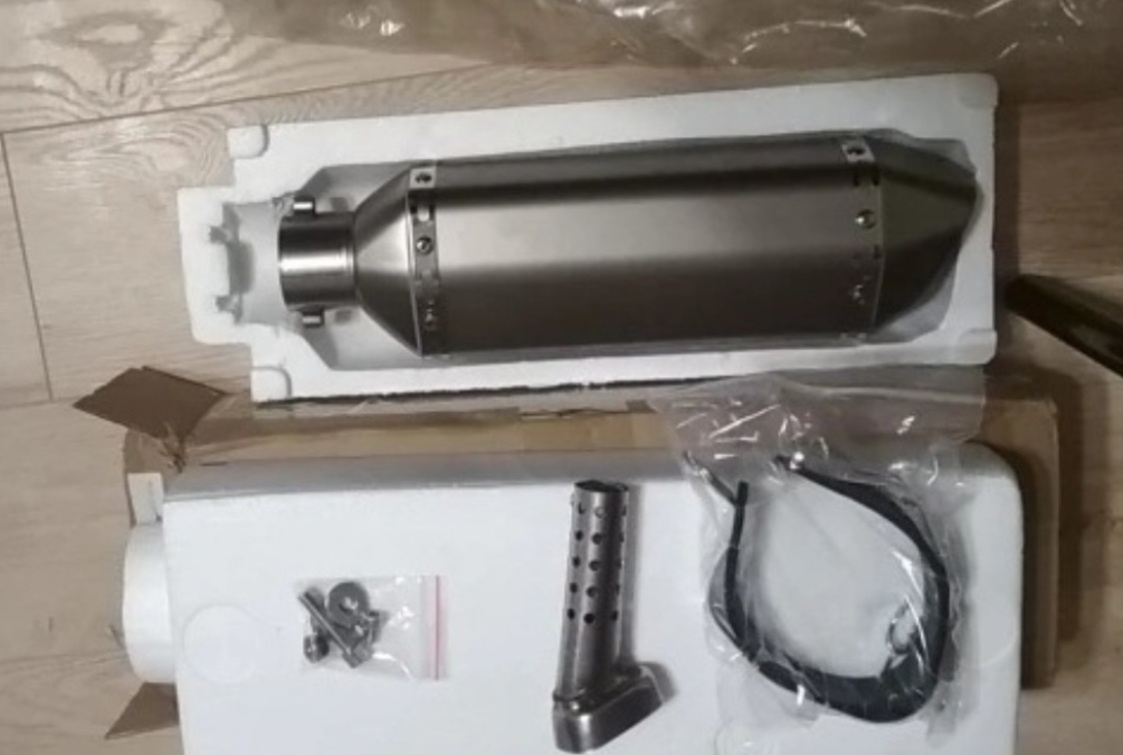 Nový ladený športový univerzálny moto výfuk + DB Killer - 9