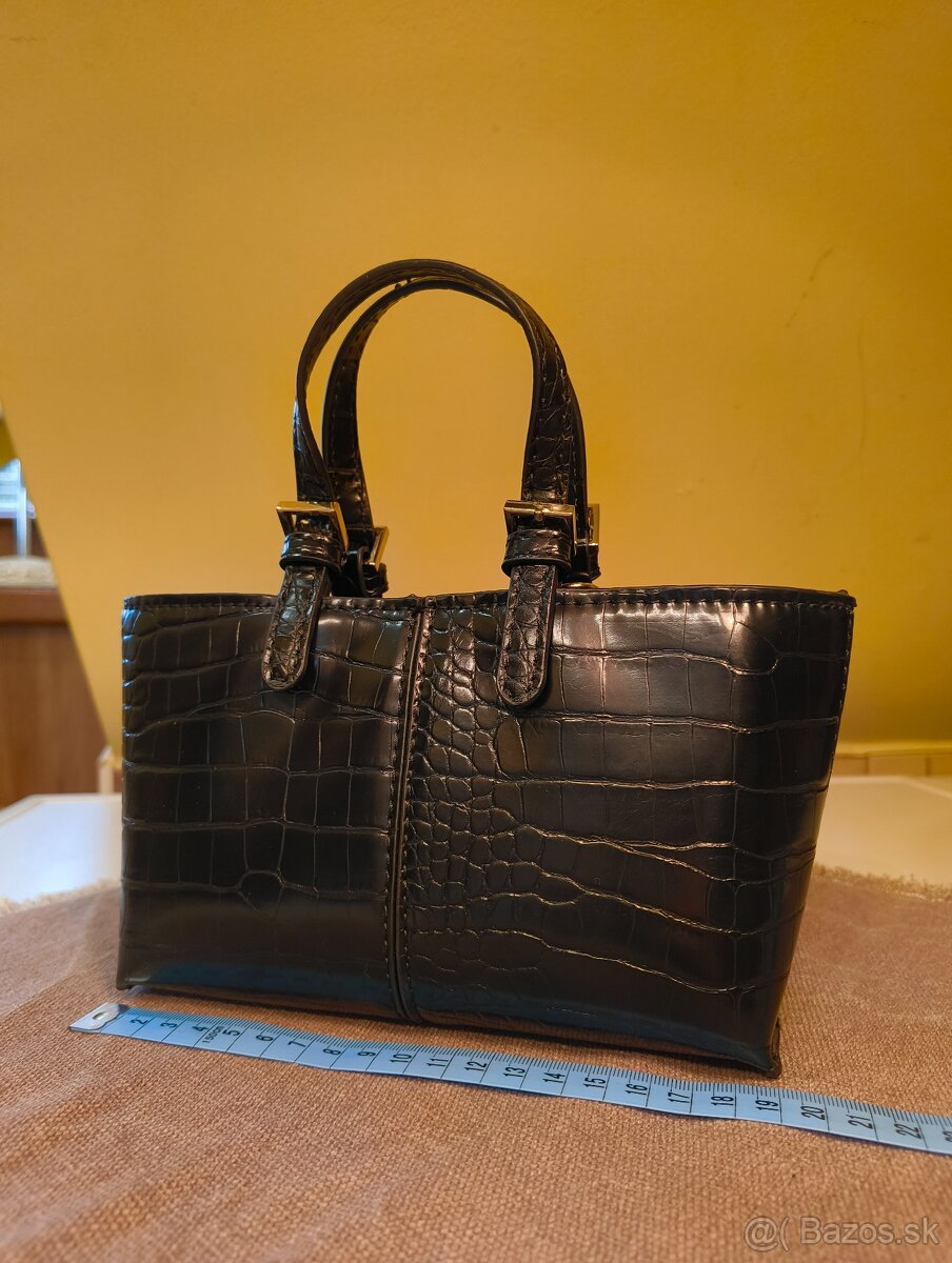 Čierna malá kabelka Zara - 9