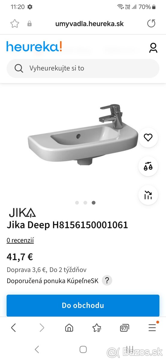 Umyvadielko do WC JIKA - 9