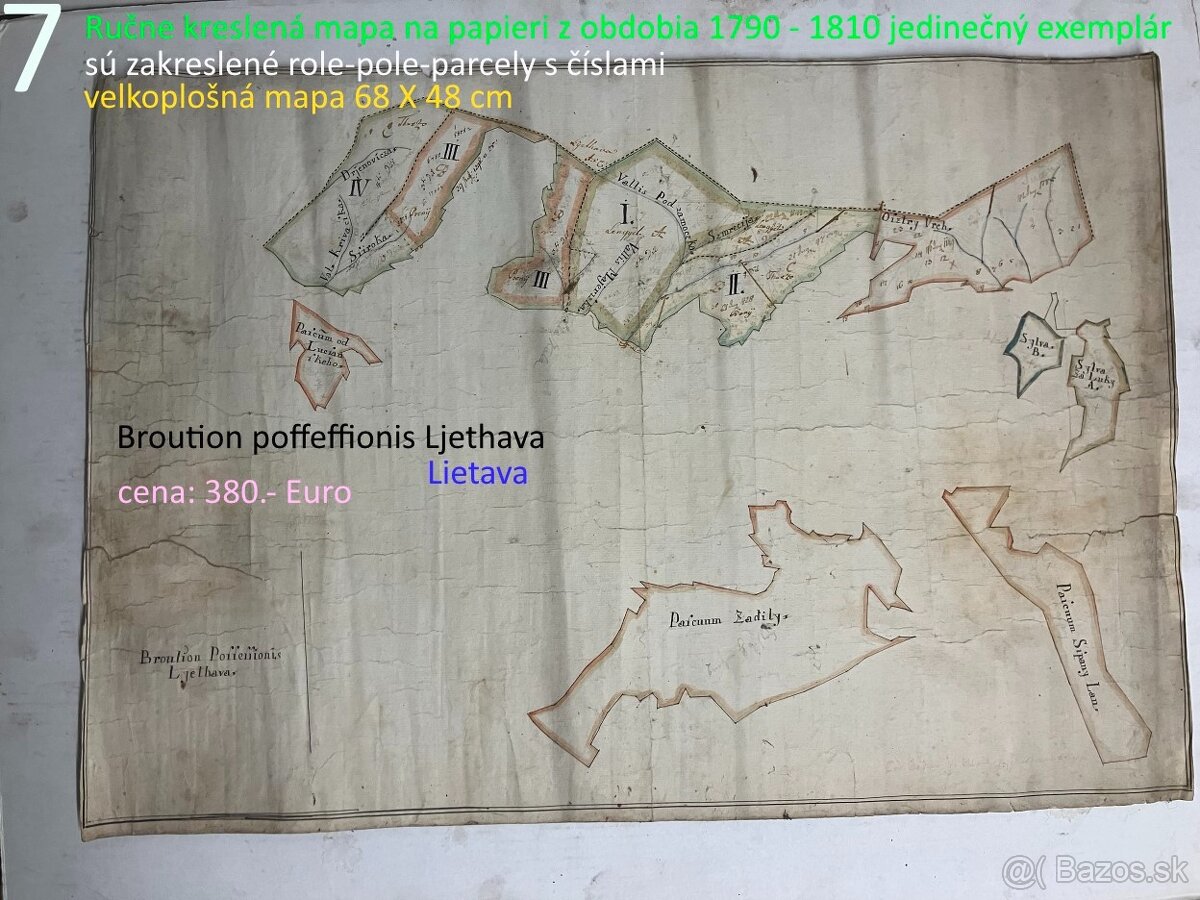 Unikátne mapy okolie Žiliny 1790 - 1810 - 9