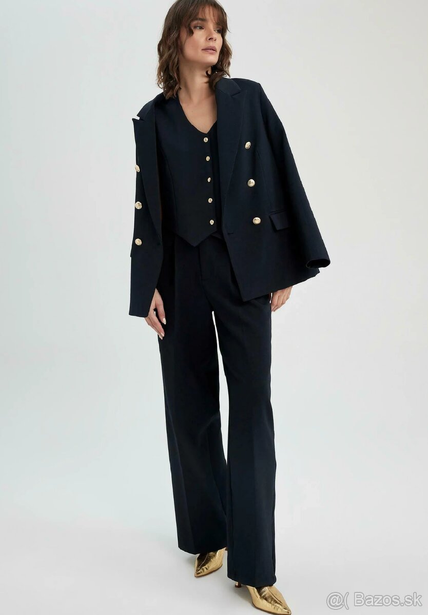 tmavomodré sako S - nové - 9