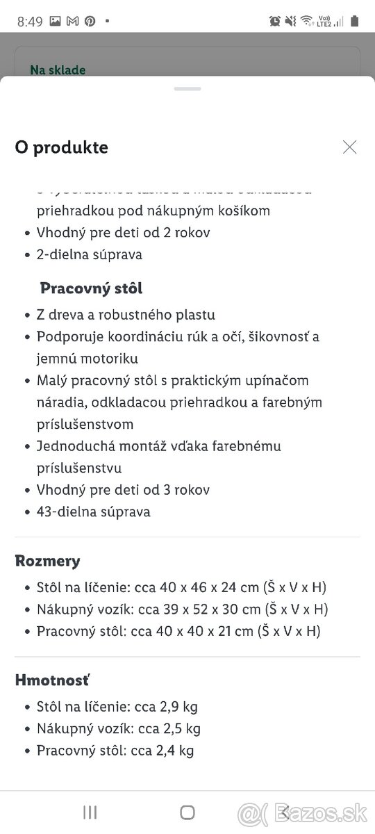 Drevený pracovný stôl LUPILU - 9
