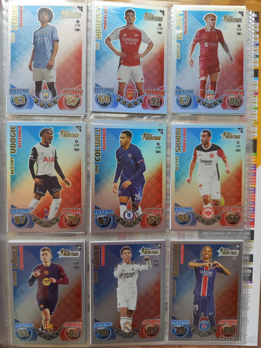 Futbalové kartičky Match Attax 2025. - 9