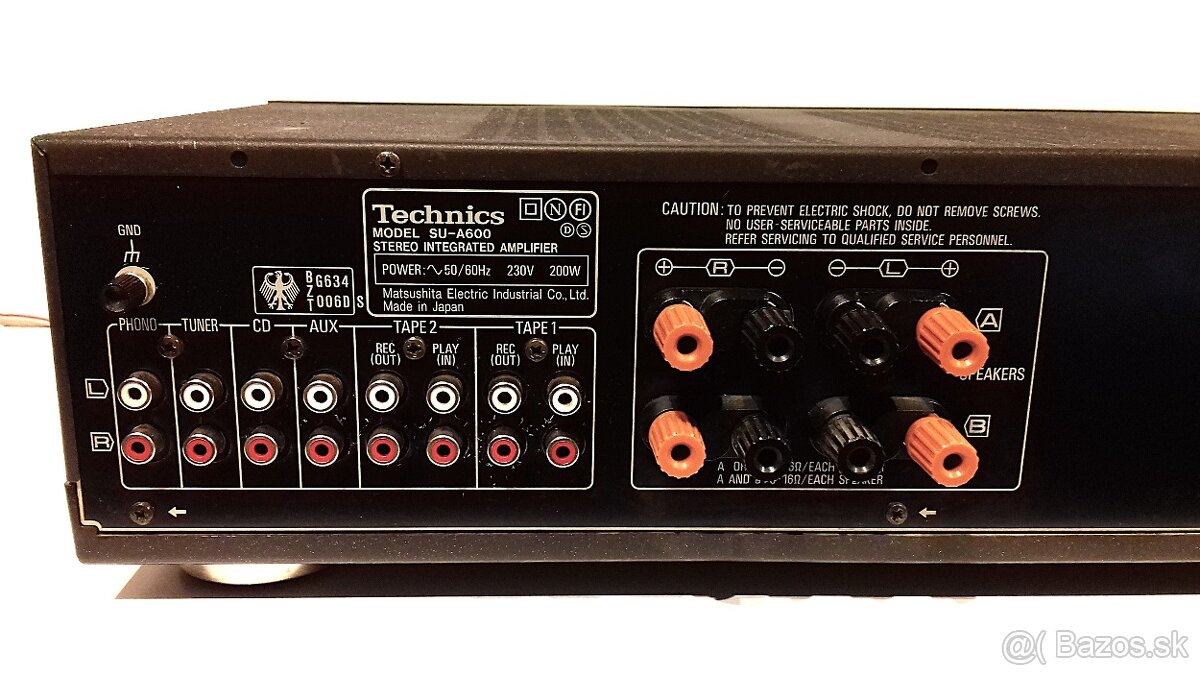 ClassAA = 200W zosilnovac TECHNICS SU-A600 Japan, AZ32, AZ64 - 9