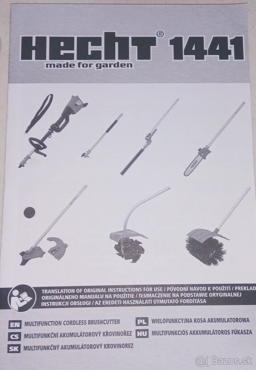 KULTIVÁTOR HECHT 1441 a príslušenstvo - 9