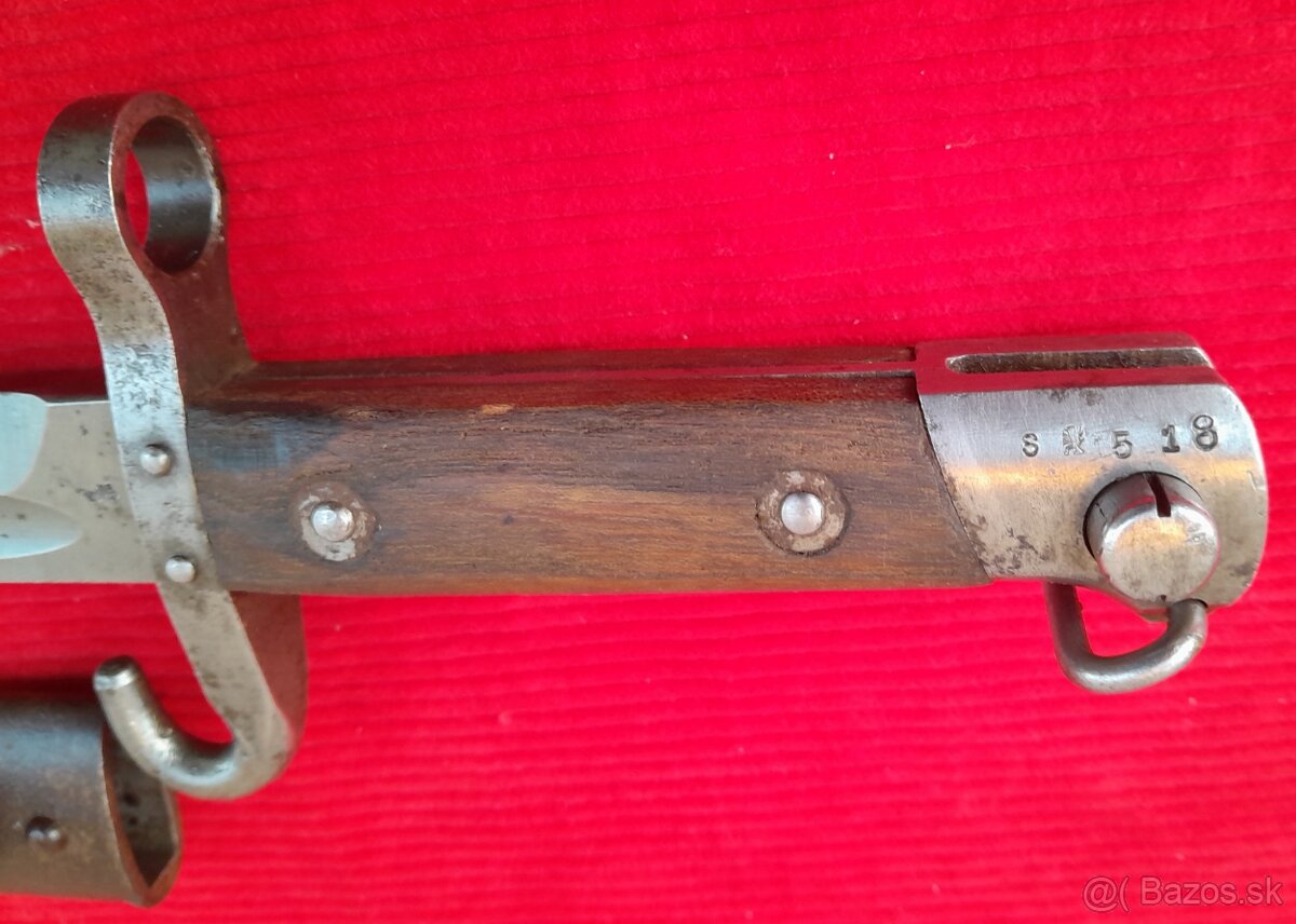 Bodák Mannlicher 1895 poddôstojník ČSR,bodák pre mužstvo. - 9