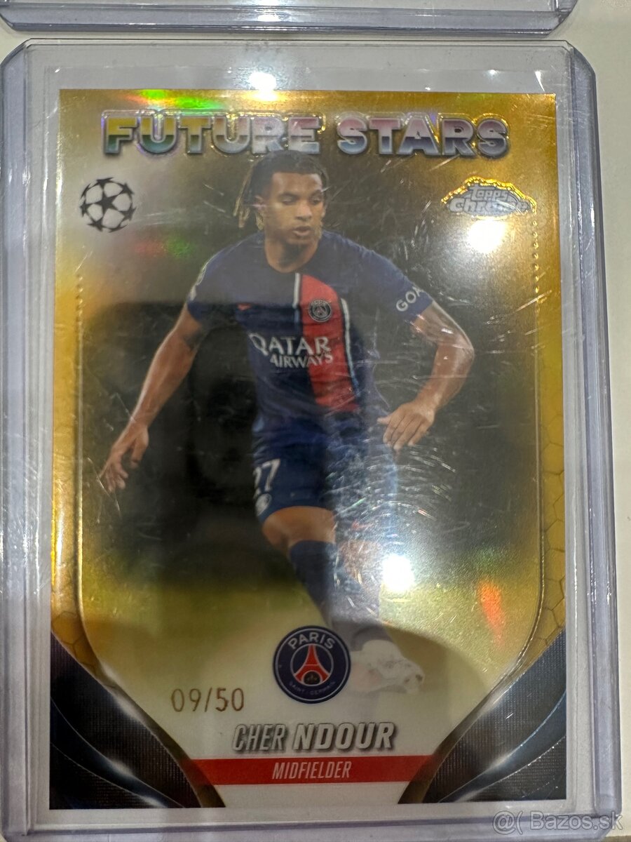 TOPPS CHROME FUTBALOVÉ KARTY LIMITOVANÉ KARTIČKY - 9