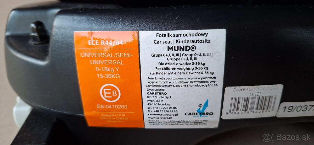 Caretero Mundo Isofix - 9