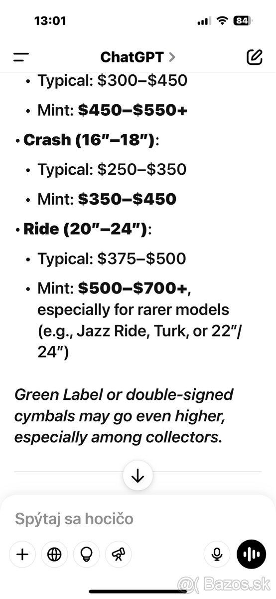 Istanbul heavy ride 20” - 9