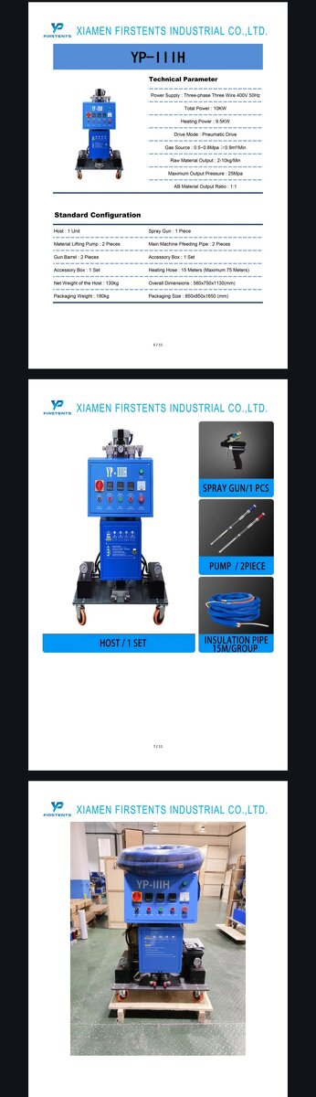 Stroj na striekanú izoláciu:YP-IIIH - 9