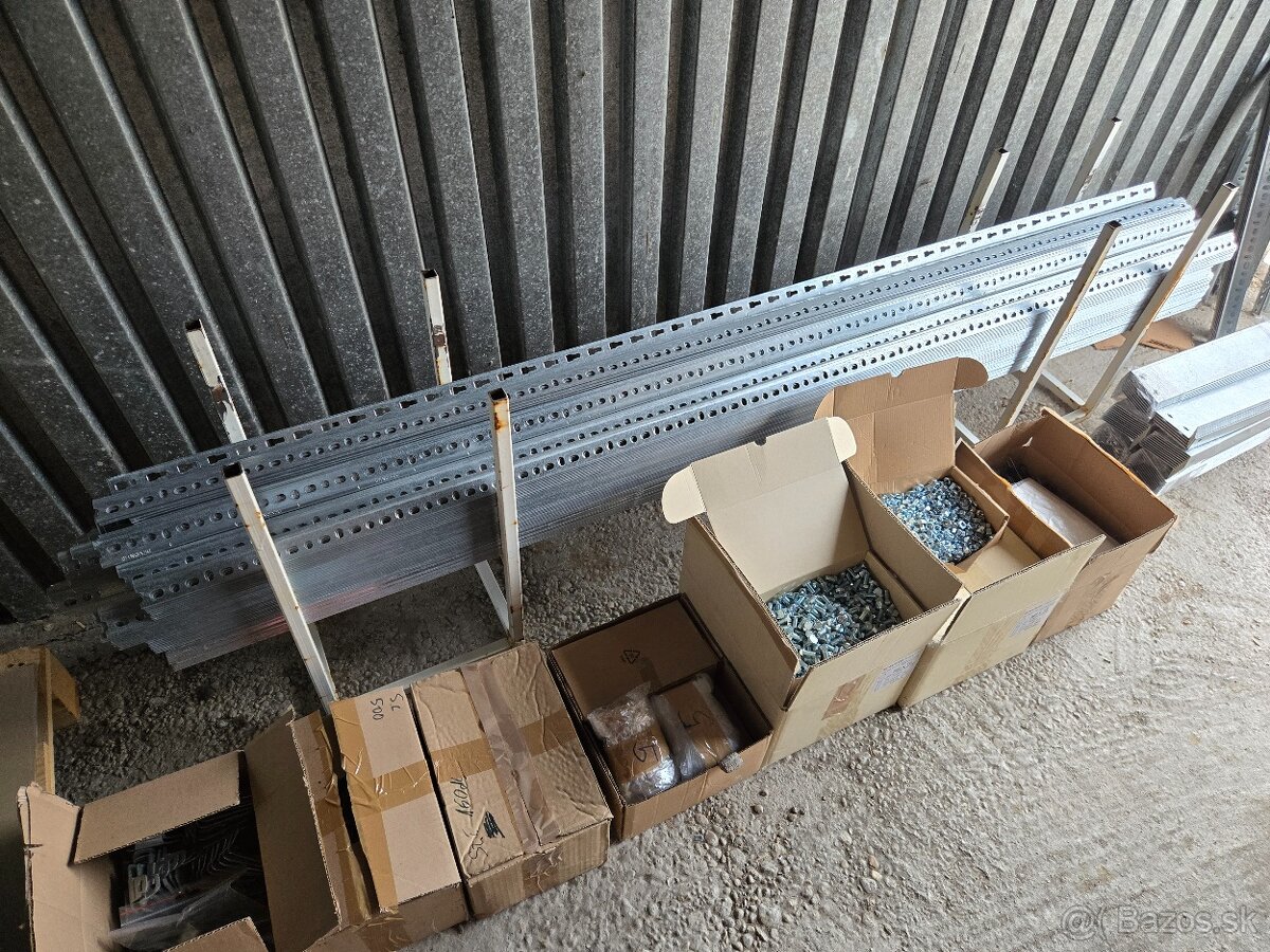 Pozinkované kovové skrutkované skladové regály - 9