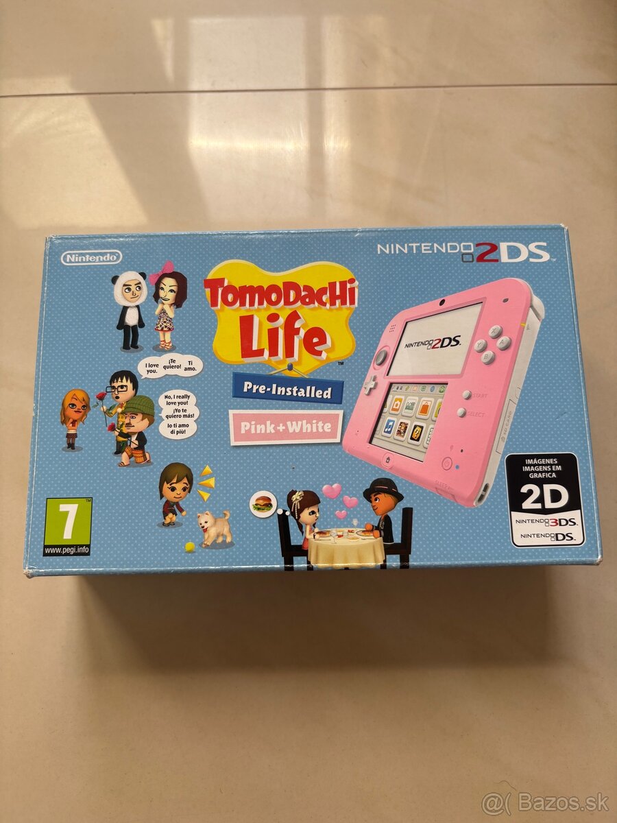 Nintendo 2DS TomoDachi Life + Hry & Box - 9