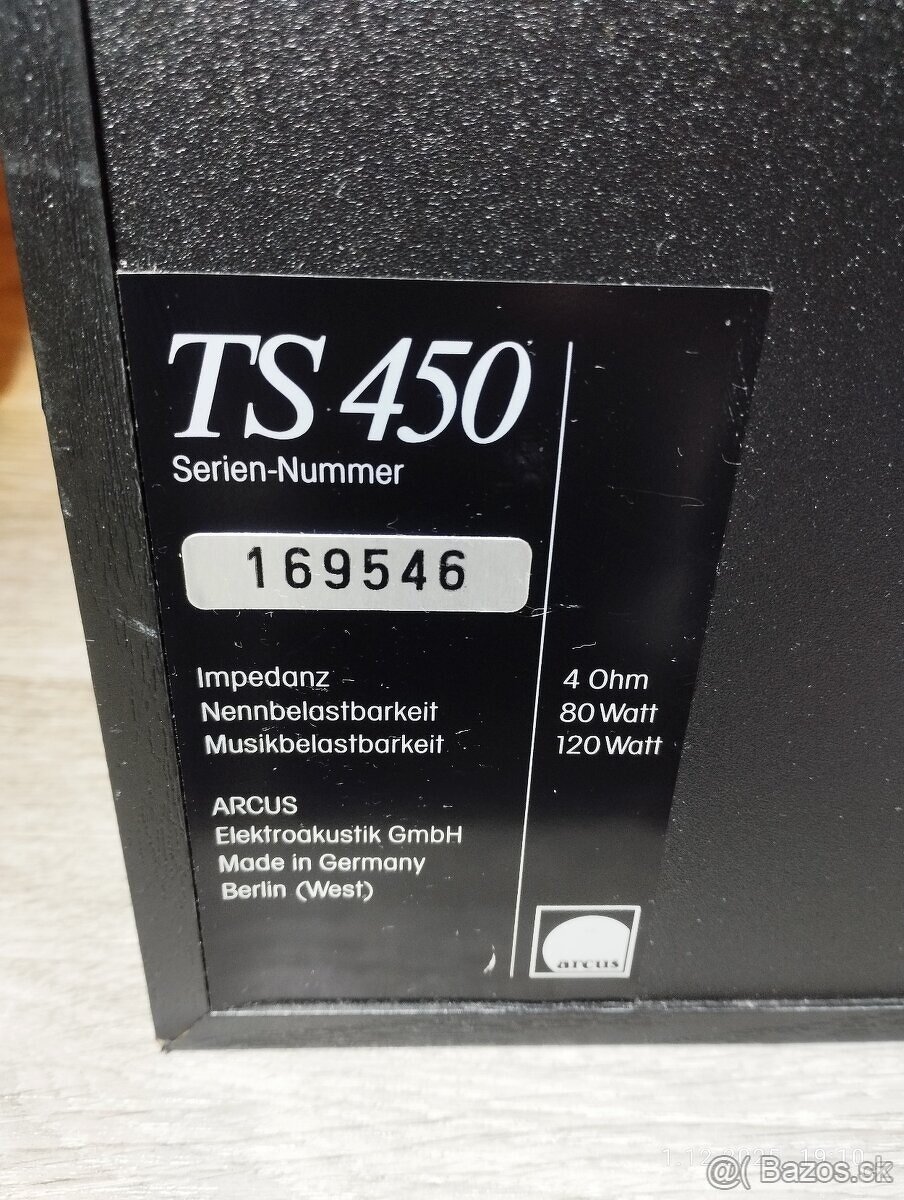 Německé reprosoustavy ARCUS TS 450 - 9