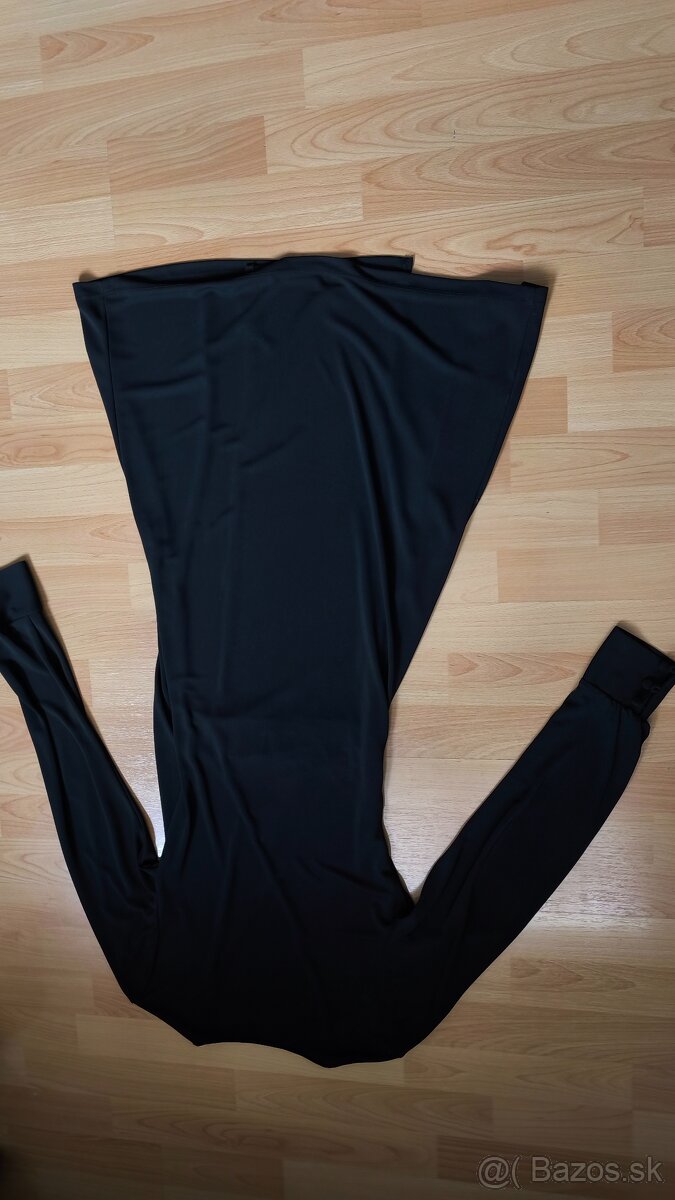 Čierne zavinovacie šaty - 9