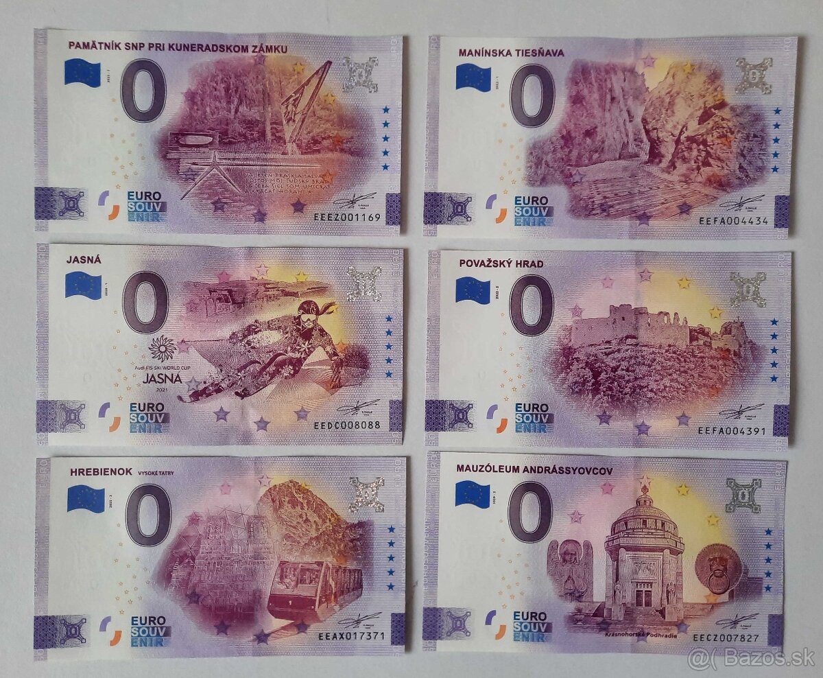 0€ / 0 euro suvenírová bankovka - 9