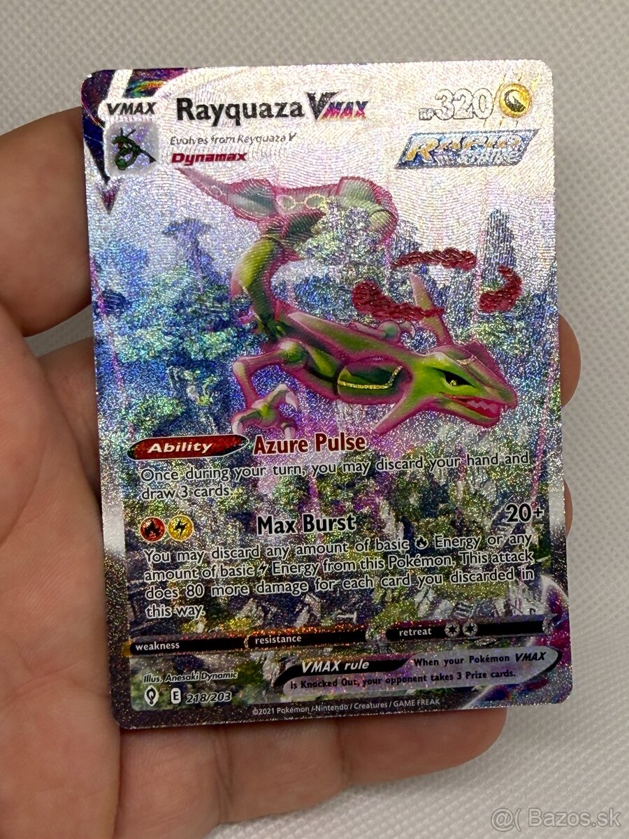 Pokémon karta Rayquaza VMAX 111/203 – Evolving Skies – EX - 9