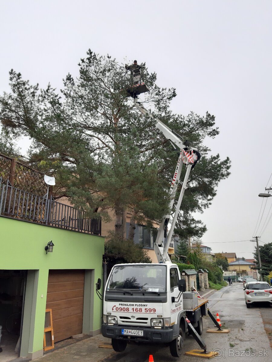 Prenájom plošina s obsluhou 21m - 9