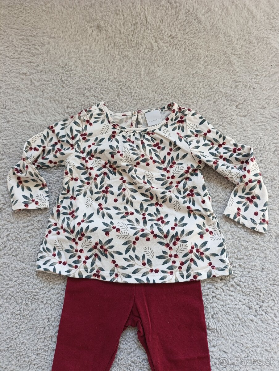 Jesenný kabátik, tričko a legíny 80 (9-12m) - 9