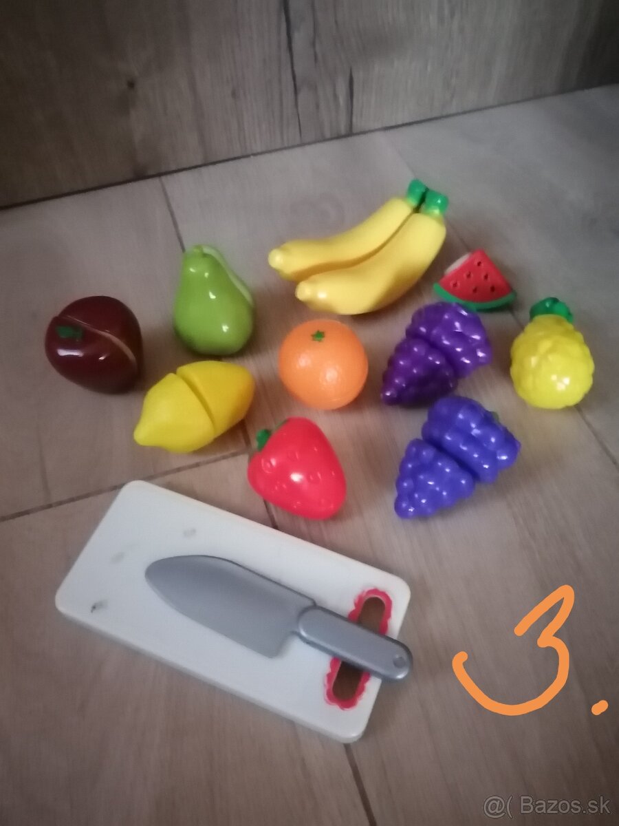 Plastová zelenina a ovocie so suchým zipsom - 9