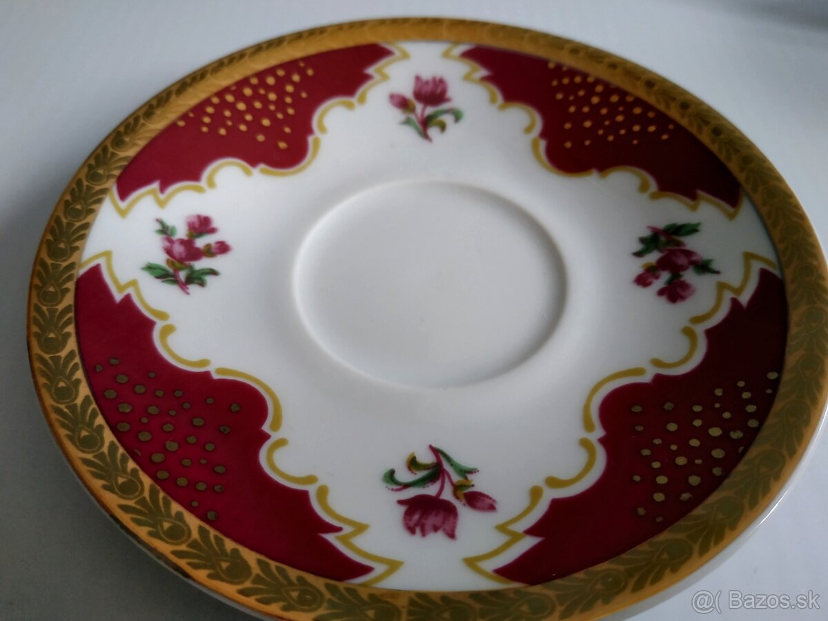 Porcelán MOKKA kávový servis- 6+6 šálky a podšálky Dolní C - 9