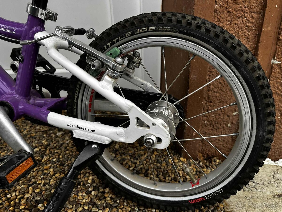 bicykel detský WOOM 2 - 14” fialový - 9