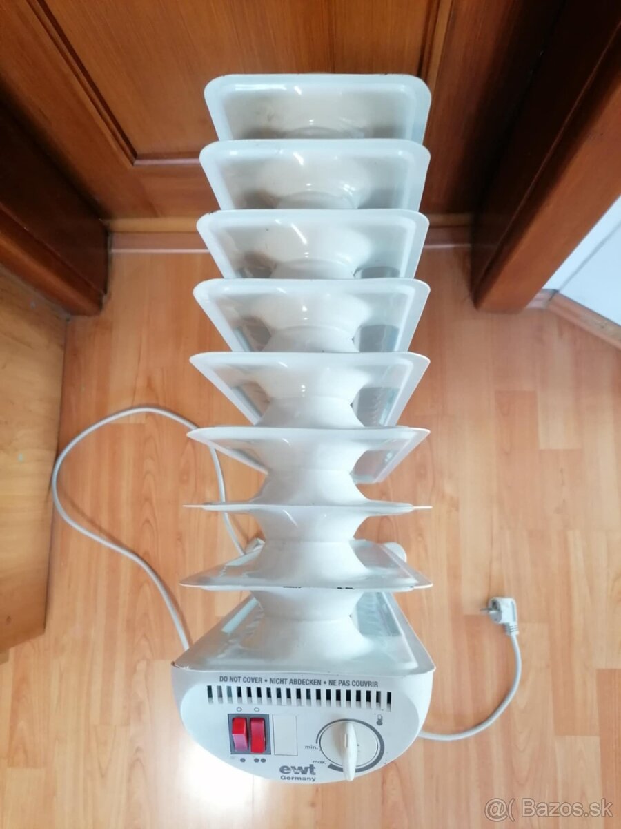 Prenosný elektrický ohrievač, 2 elektrické olejové radiátory - 9