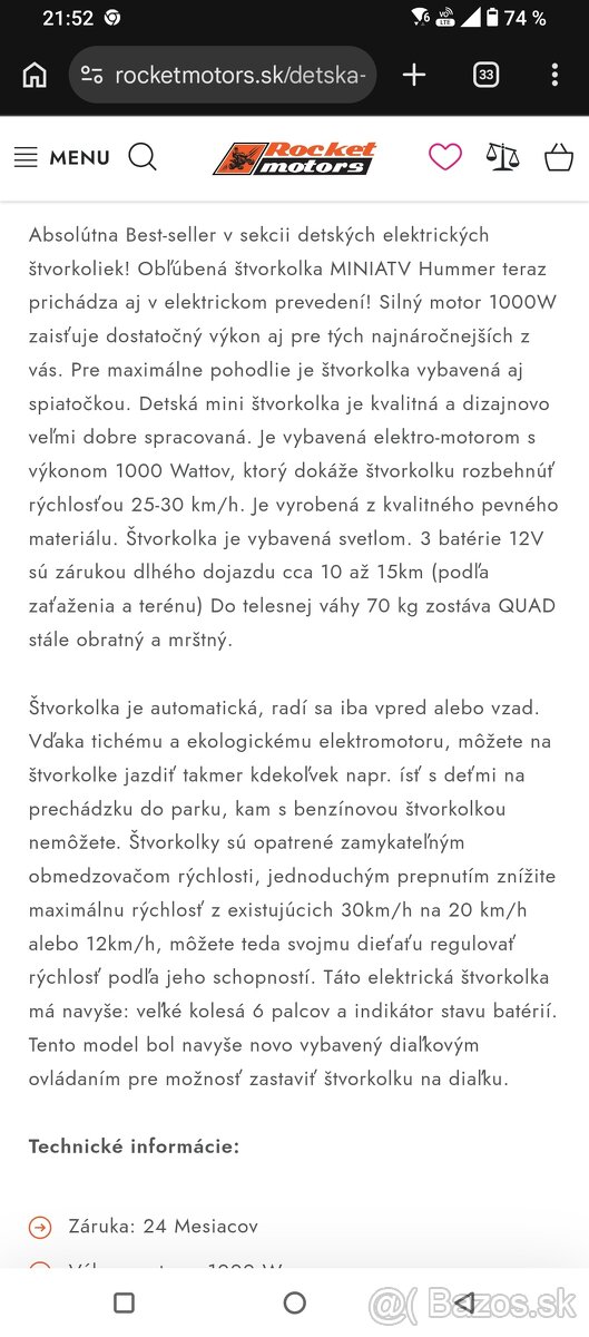 Elektricka stvorkolka 30km/h - 9