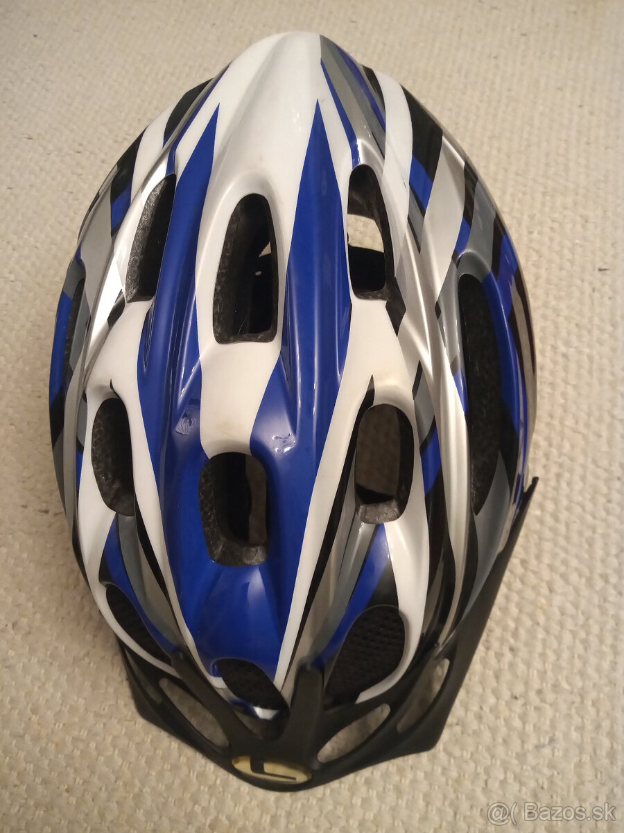 cierno-modro-siva cyklisticka prilba Longus - 9