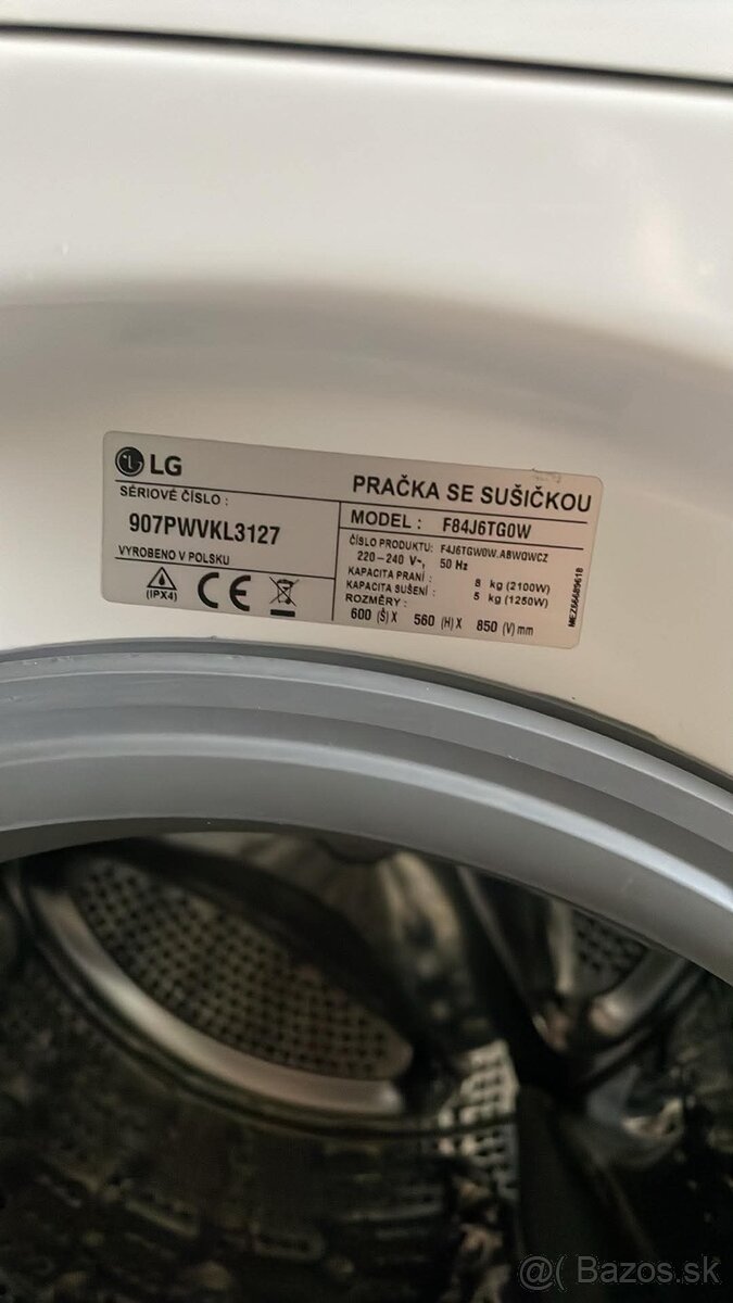 LG práčka so sušičkou - 9