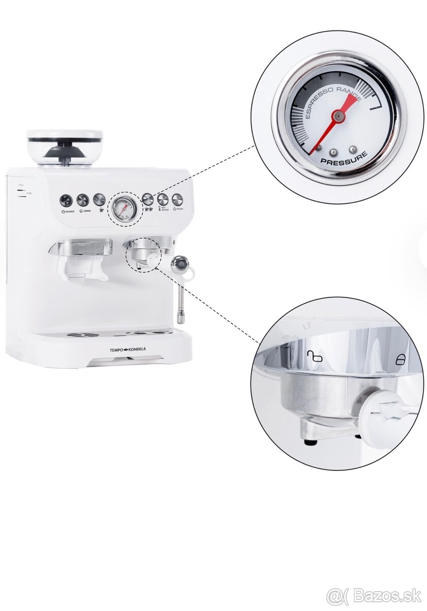 Pákový kávovar - ešte rok v záruke - nepoužívaný - 9