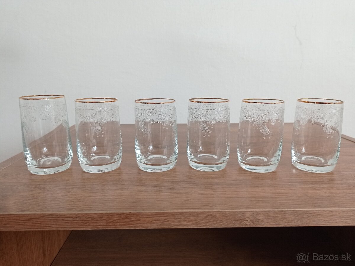 Rôzne retro sada sklenených pohárov - 9