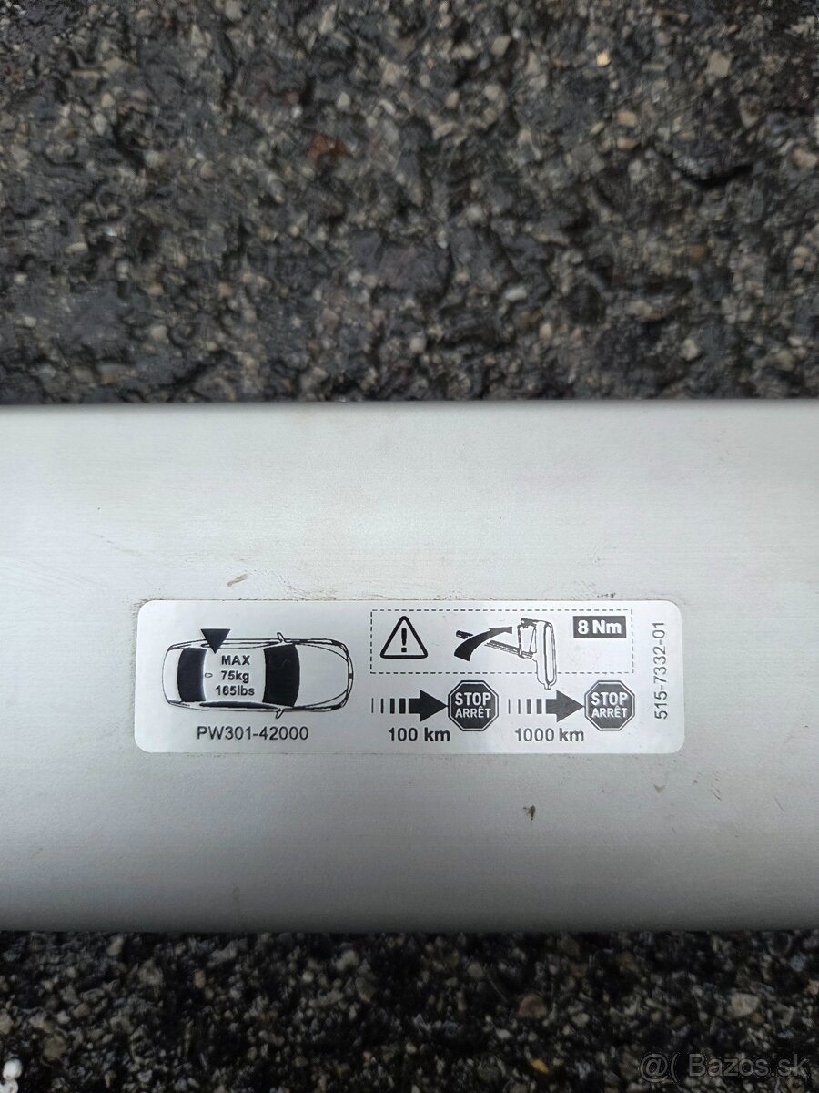 Predám originálny strešný nosič + nosič lyží Toyota-Lexus - 9