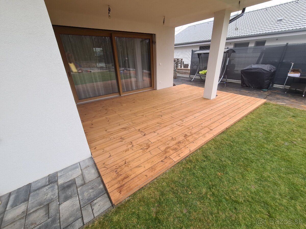 Drevené TERASY, FASÁDY, PRÍSTREŠKY, PLOTY - 9