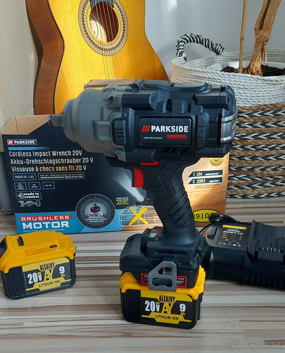Aku Redukcia DeWALT 18V/ Milwaukee, pre náradie PARKSIDE 20V - 9