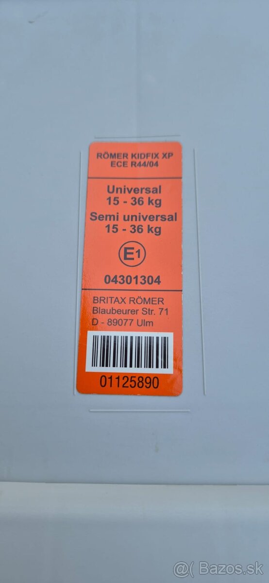 Autosedacka Britax Römer Kidfix XP - 9