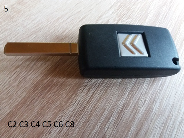 Obal klúča na peugeot alebo citroen z logom - 9