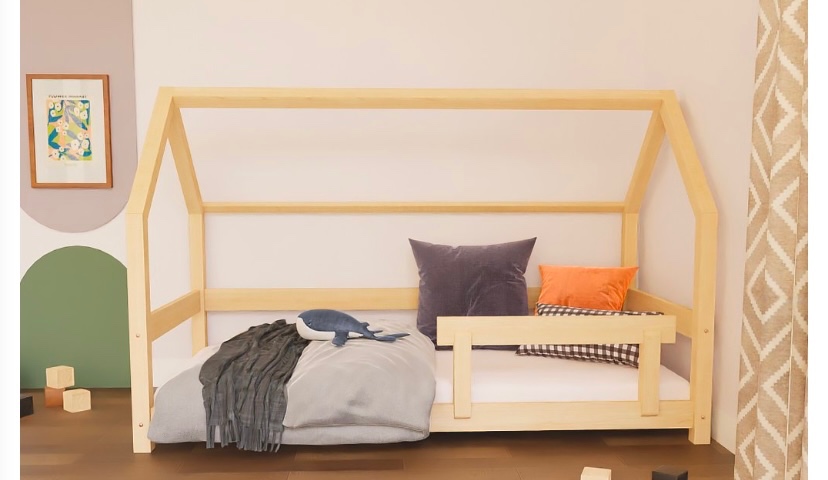 Posteľ domček na predaj s matracom a roštome - 9