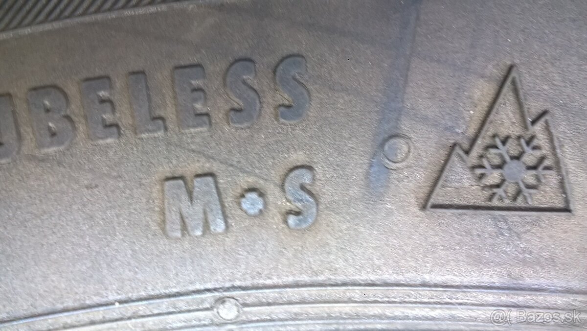 2 ks ZIMNÉ 195/70 R16 94H CONTINENTAL cca 8 mm LEN 15-€/kus - 9