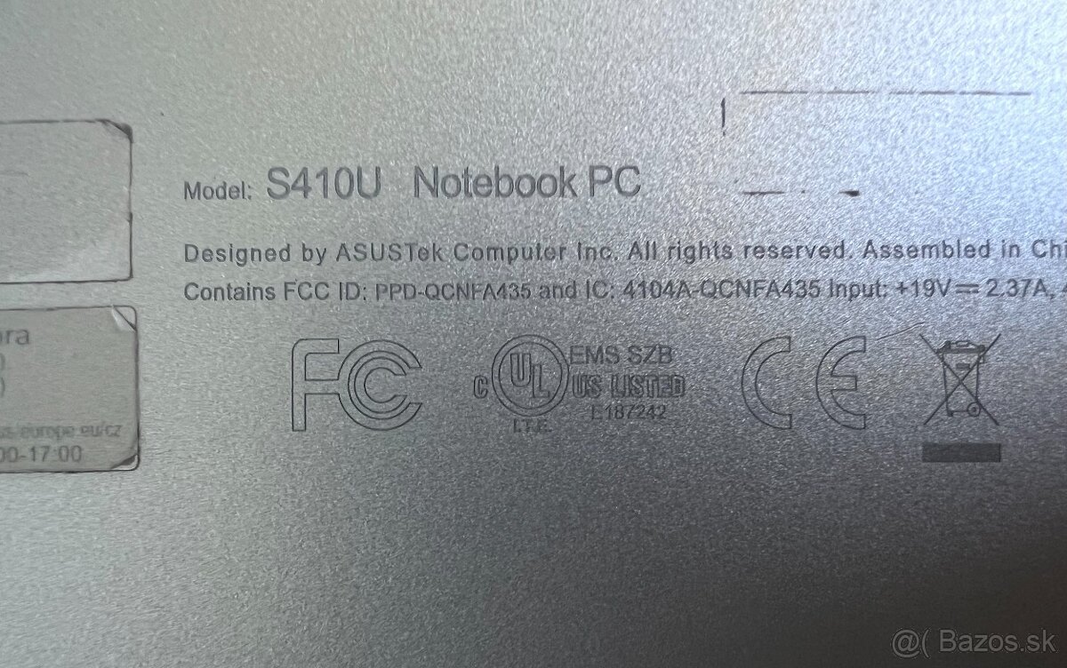 Asus Vivobook S14 / i3 7100U / 8GB RAM / SSD+HDD / 14" FHD - 9