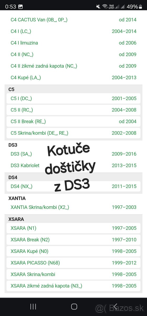 Predne kotuce +Dosticky Citroen,Peugeot,Opel - 9