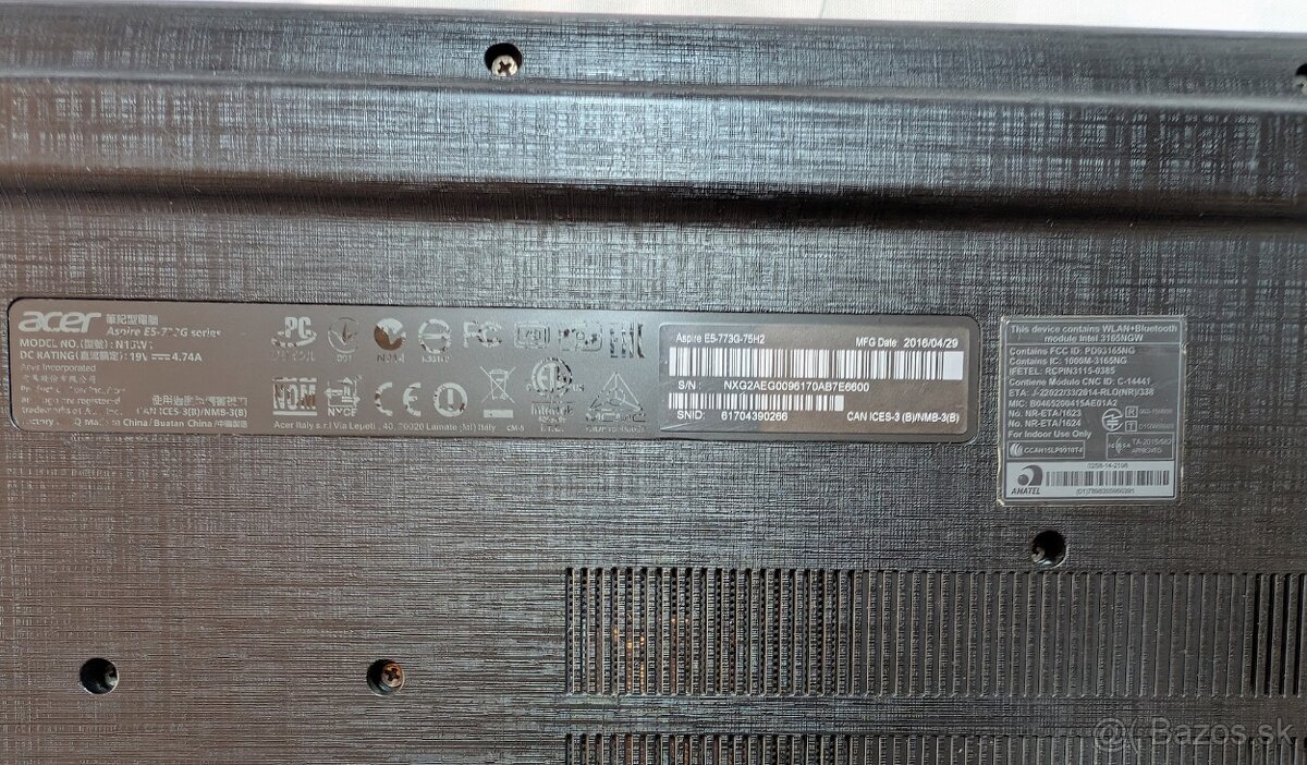 Acer Aspire E5-773G nefunkčný - 9