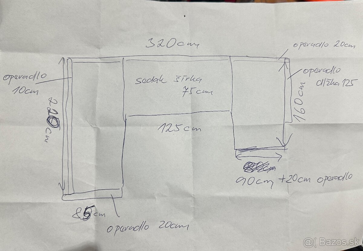 Sedačka v tvare U - 9