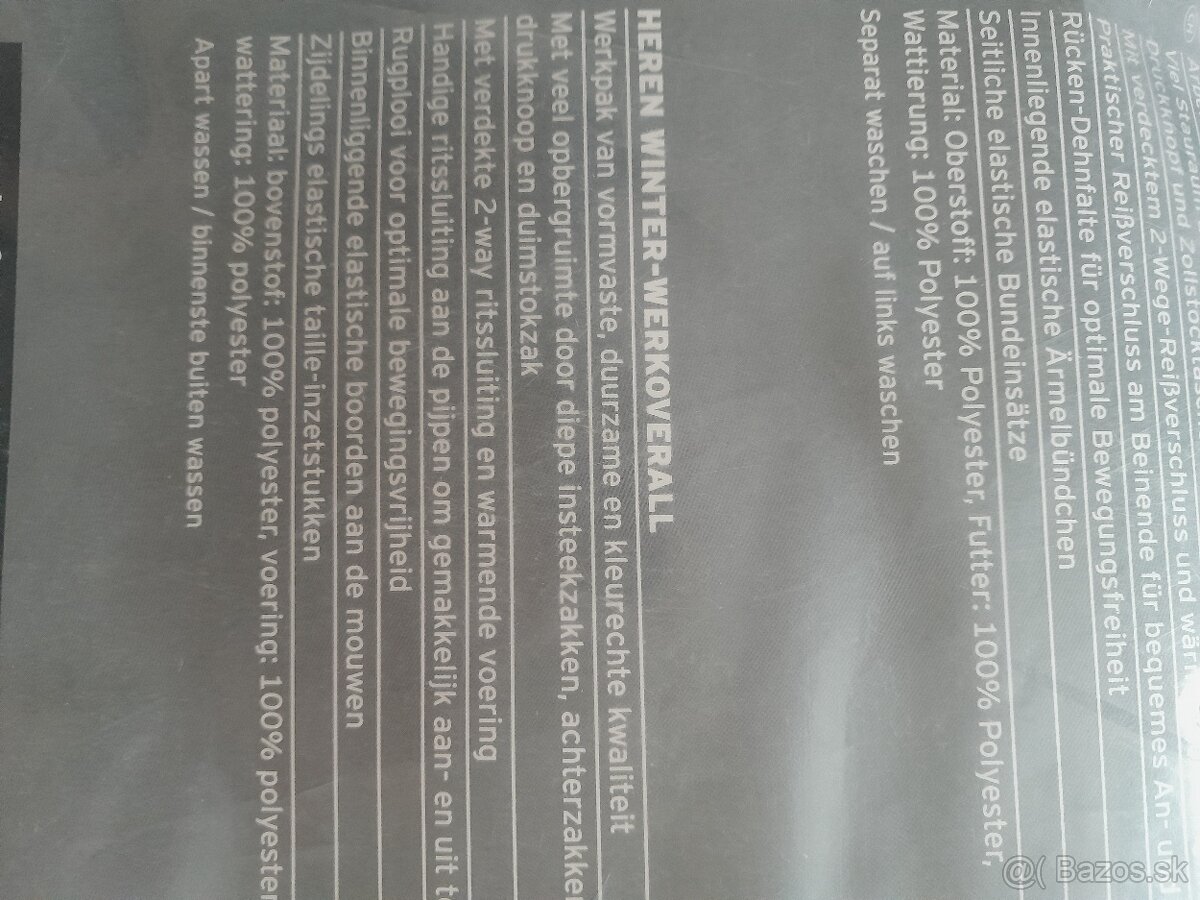 ZIMNY OVERAL PRE MECHANIKOV A POD. - 9