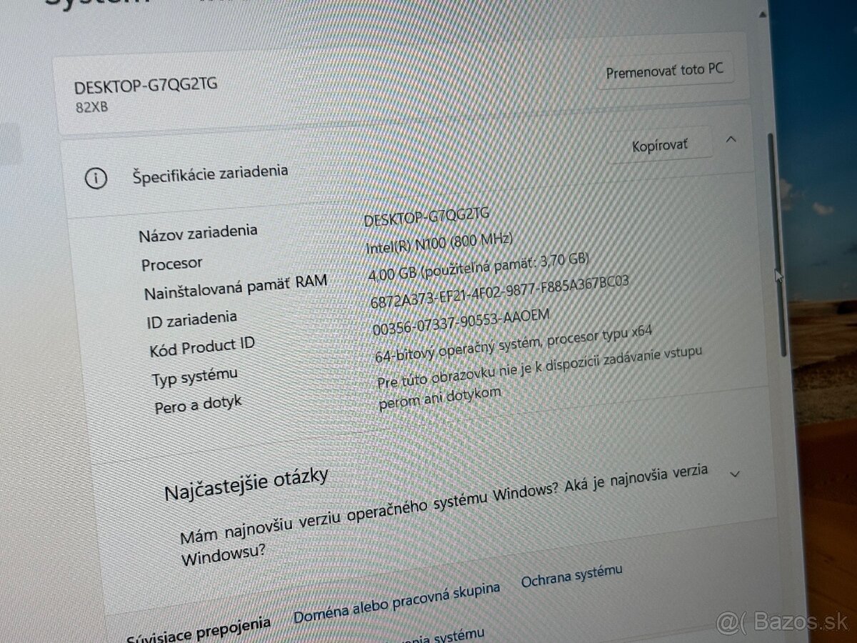 Lenovo IdeaPad 3 4GB / 128GB Silver - 9