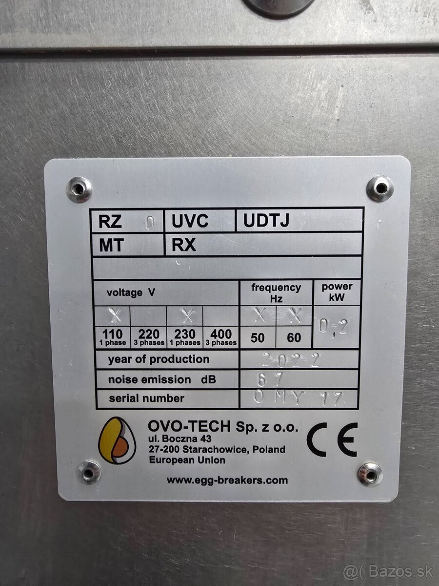 Predám automaticky stroj na výtlk vajec (kapacita 2300 ks/h) - 9