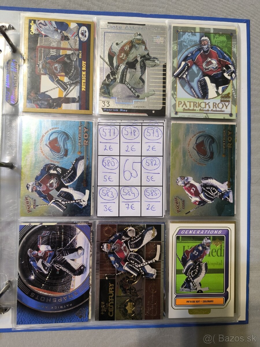 Hokejové kartičky - Patrick Roy 3 - 9