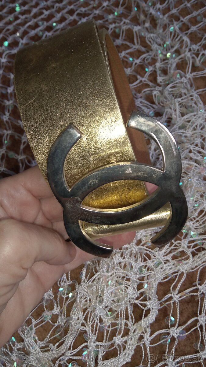 Damsky zlaty opasok chanel - 9