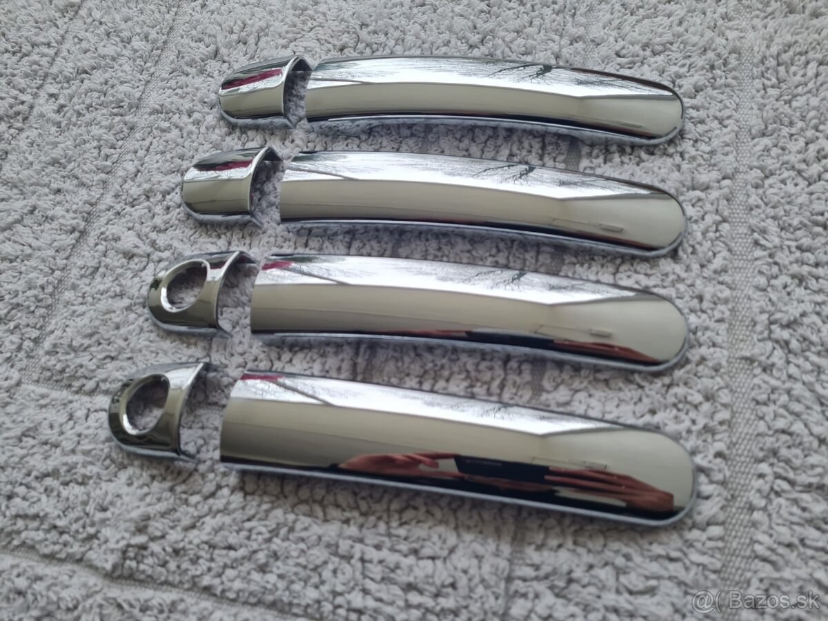 Chromové krytky klučiek ŠKODA VW SEAT - 9